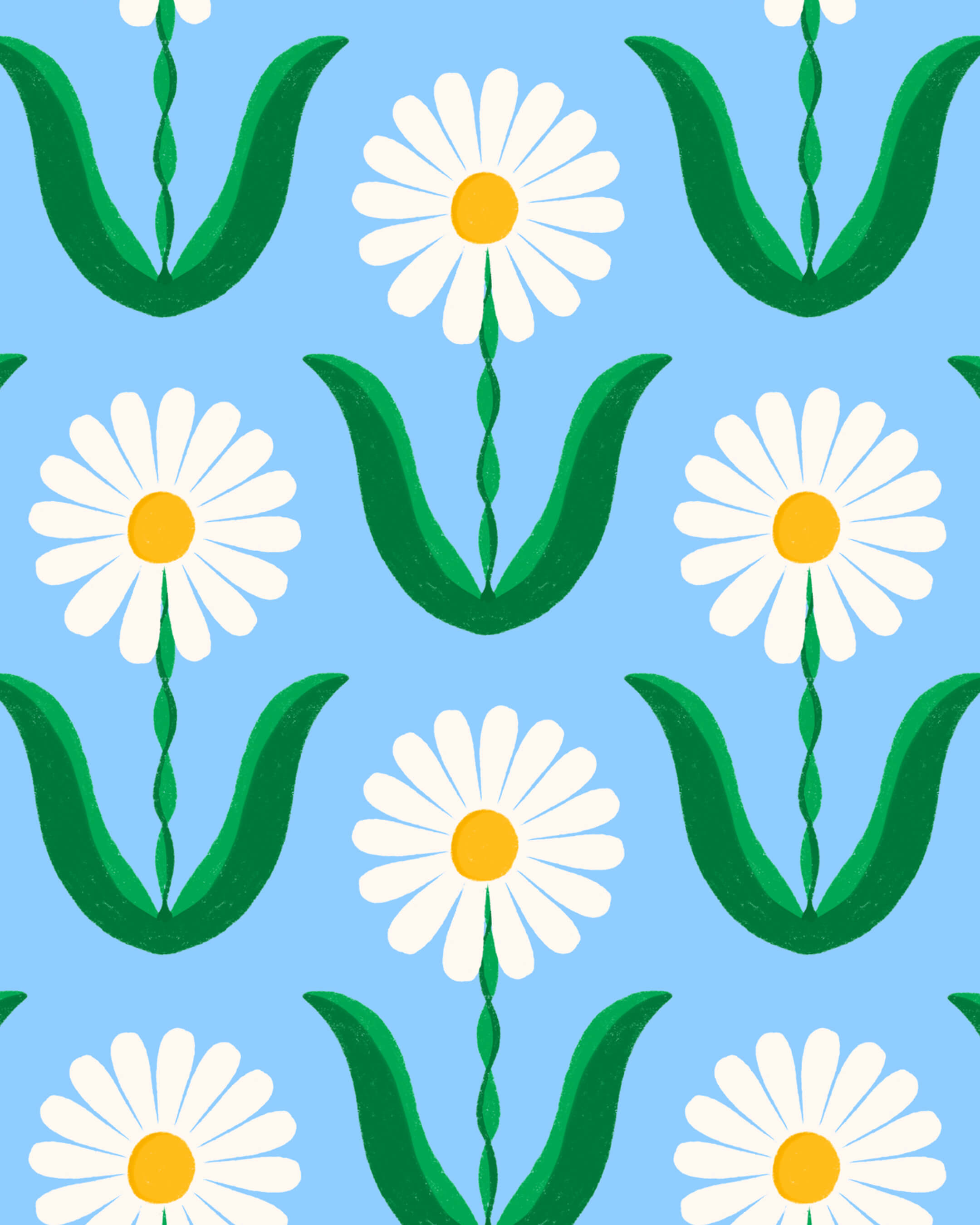 Éventail Daisy Pattern