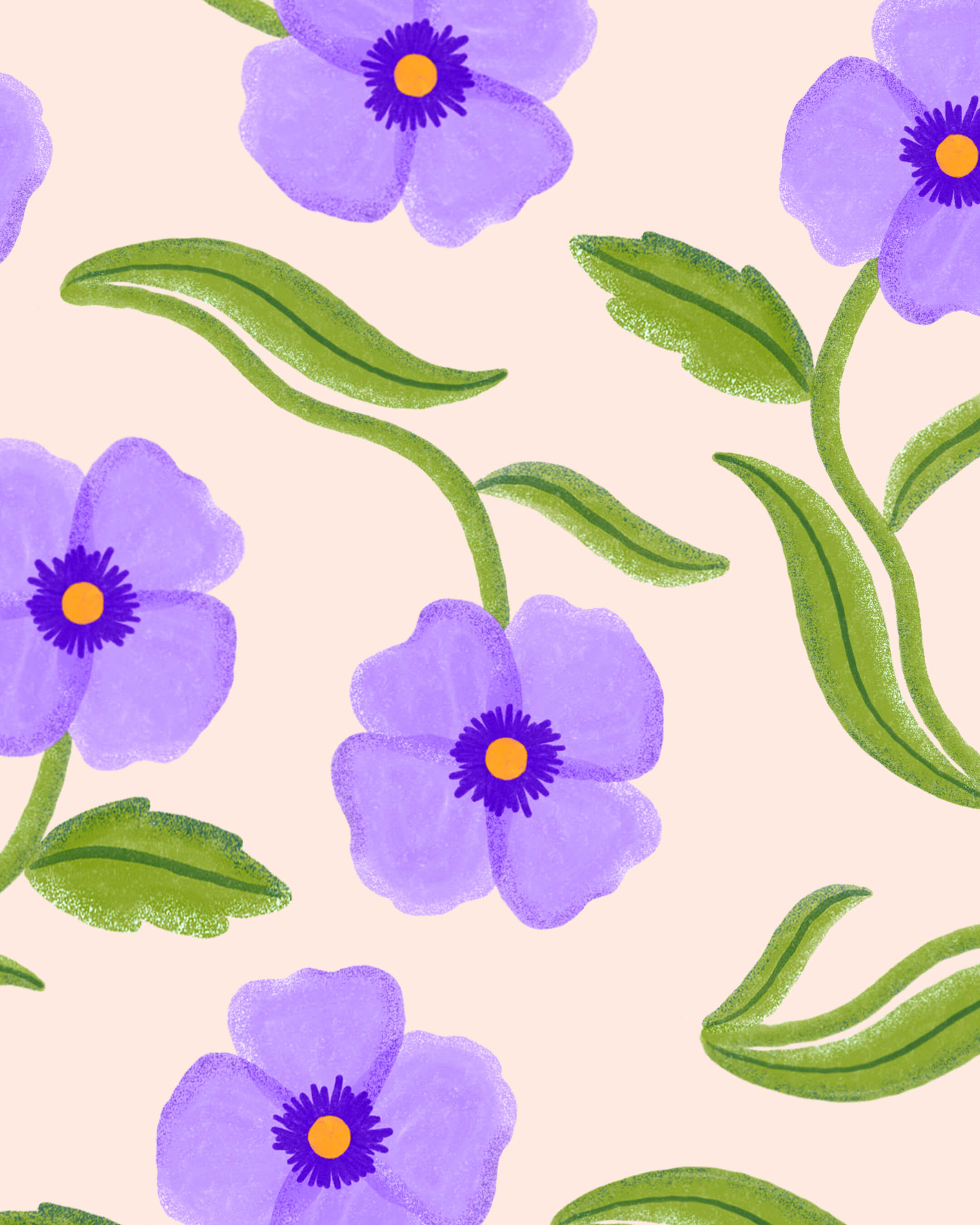 Éventail Pansies